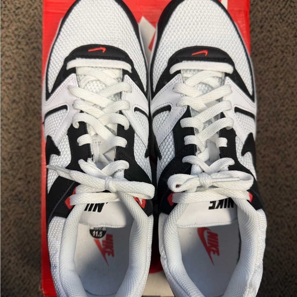Nike Air Max Command White Black Max Orange - White Sneakers - Picture 3 of 5